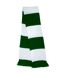Result Mens Heavy Knit Thermal Winter Scarf (White/Kelly Green) (One Size) - UTBC876