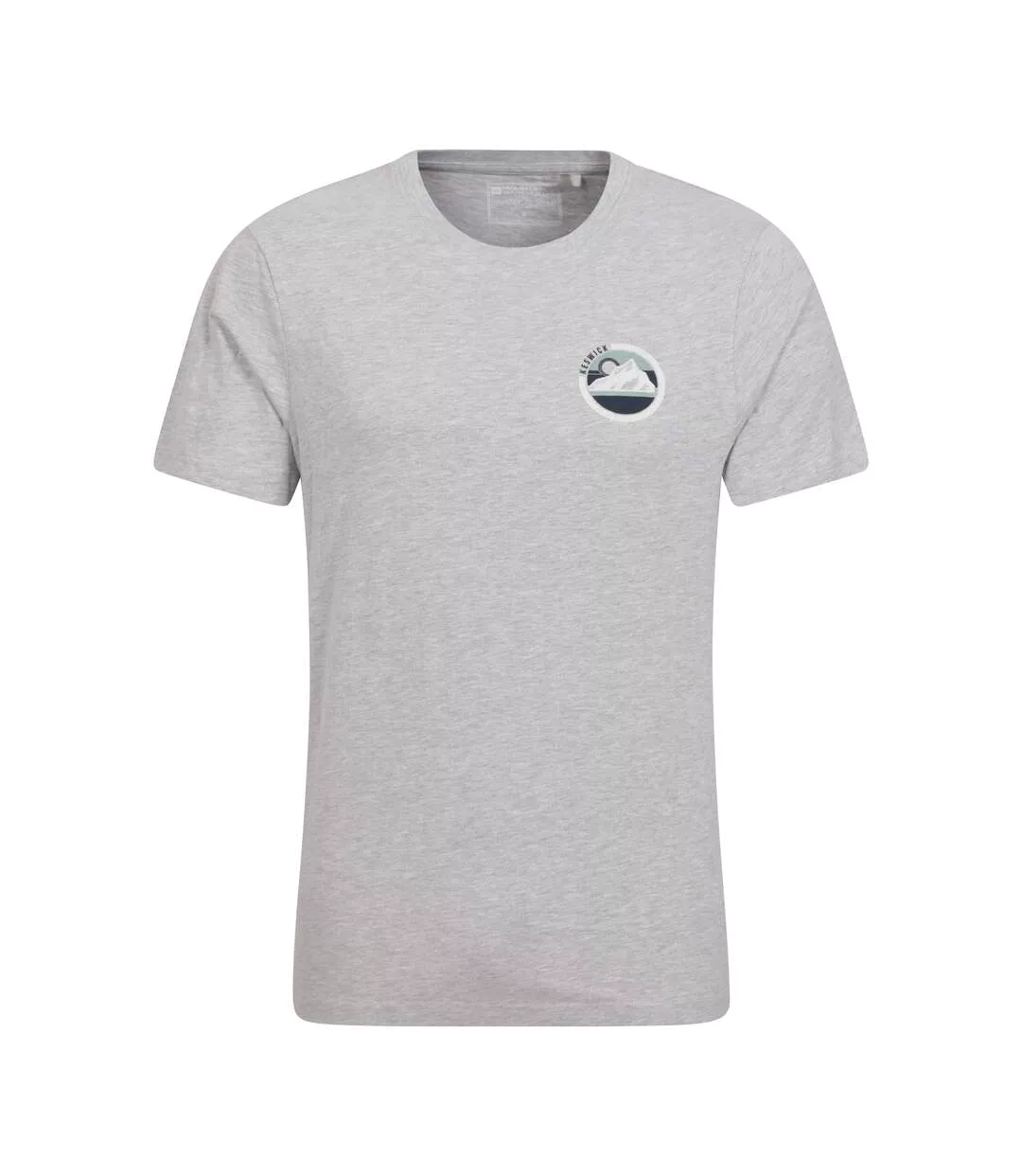 Mens Keswick Mountain Cotton T-shirt Grey Mountain Warehouse-1