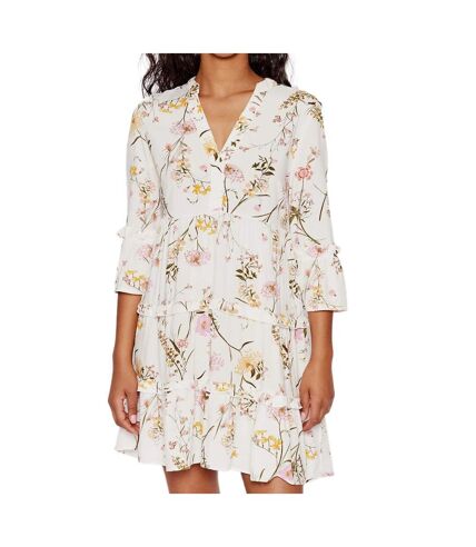 Robe Blanche à fleurs Femme Vero Moda Easy 10245162 - M