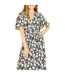 Robe Portefeuille Femme Noir Yumi-4