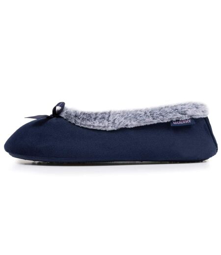 Isotoner Chaussons Ballerines femme semelle ultra-souple, confortables, semelle à mémoire de forme