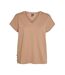 T-shirt Marron Femme Vero Moda Karin Ava - L