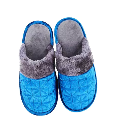 Chaussons Mules Femme Bleu Keanu