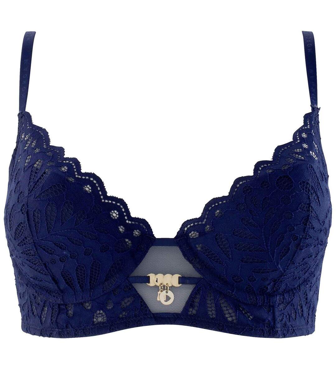 Soutien-gorge ampliforme coque moulée bleu marine Amélie