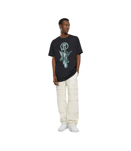 Mens Rueling The World Oversized T-shirt Black Forgotten Faces