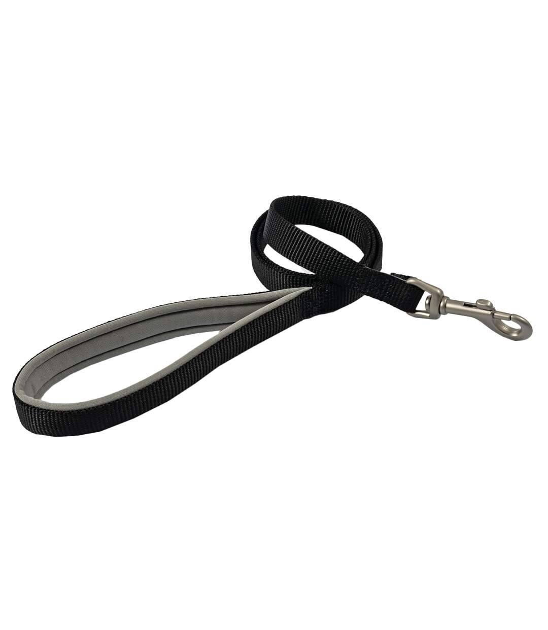 Viva padded dog slip lead 1m x 12mm black Ancol-1