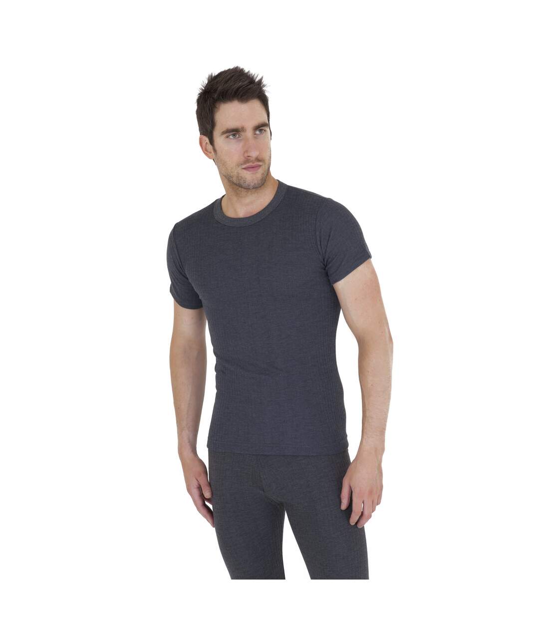 T-shirt thermique à manches courtes homme gris foncé Universal Textiles-1