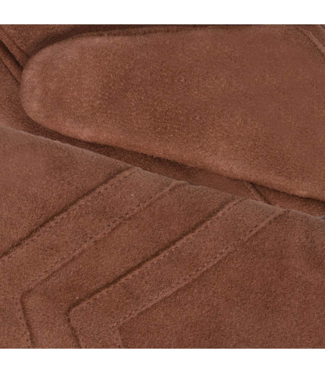 Isotoner Gants femme tactiles en cuir de chèvre velours - doublés micro fausse fourrure-2