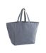 Striped Oversized Tote Bag One Size Navy Westford Mill-1