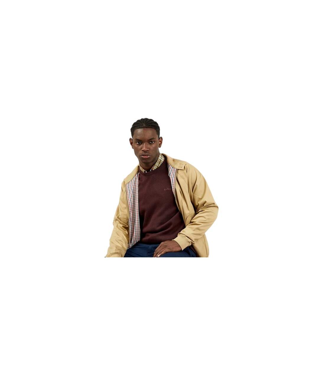 Veste Motif/style Signature Harrington Homme Sable Ben Sherman-1