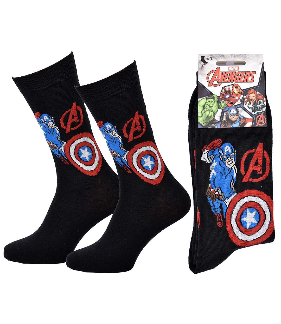 Chaussettes Pack Cadeaux Homme SUPERHEROS CAPTAIN24B-3