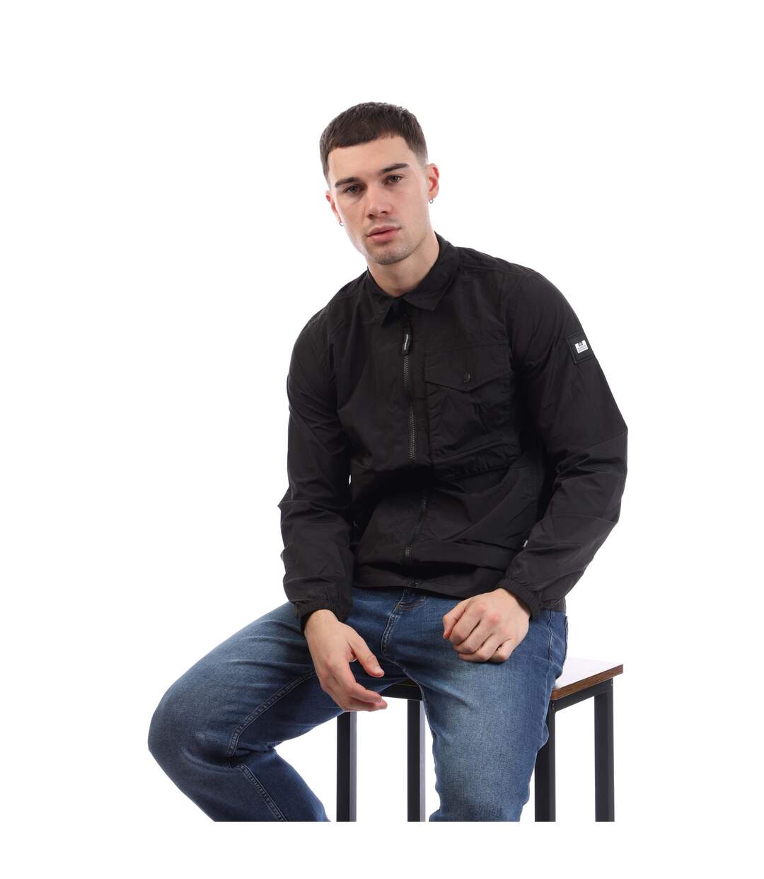 Mens Granville Overshirt Black Weekend Offender-4