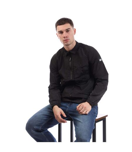 Mens Granville Overshirt Black Weekend Offender