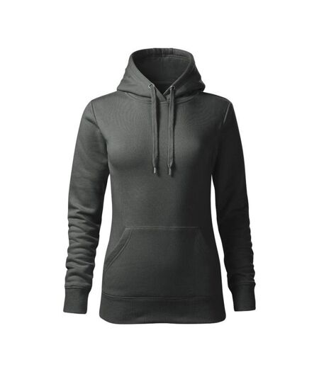 Sweat À Capuche Cape Free Femme Kaki Foncé Malfini