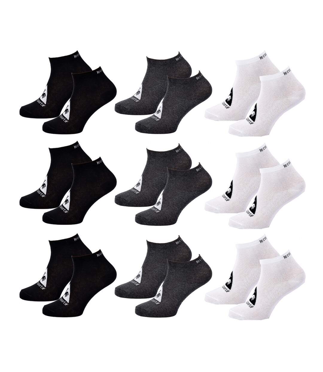 Chaussettes homme SNEAKER Le Coq Sportif - Pack de 9-1