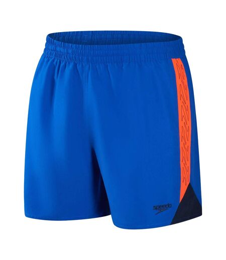 Short De Bain Hyperboom Splice Homme Bleu Orange Speedo