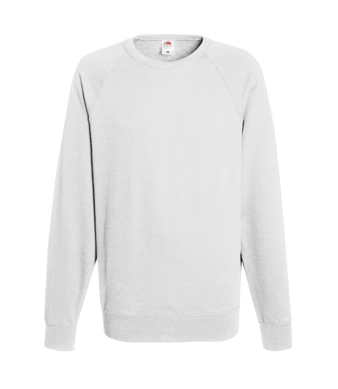 Fruit Of The Loom Mens Lightweight Raglan Sweatshirt (240 GSM) (White) - UTBC2653