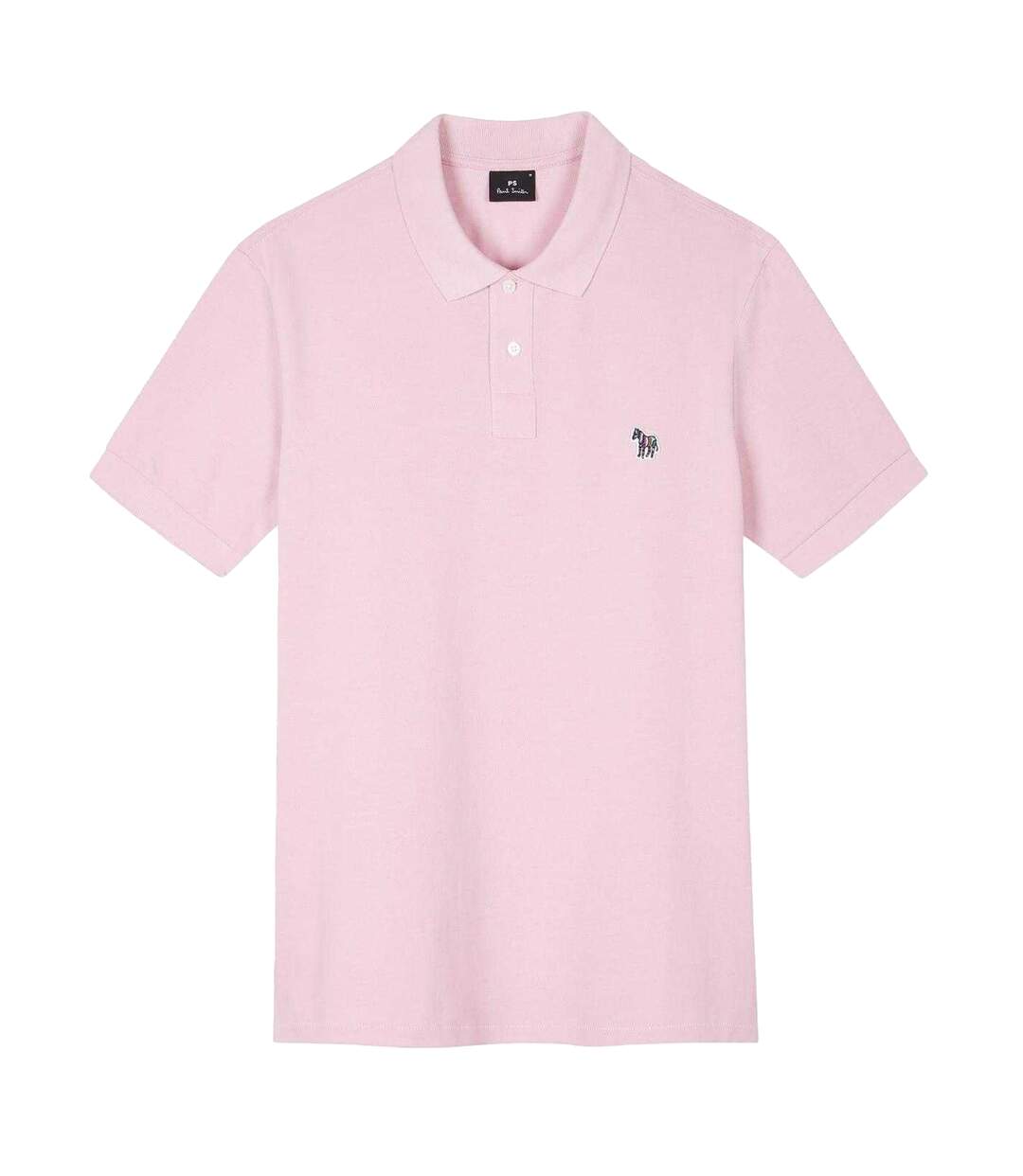 Mens Zebra Regular Polo Shirt Pink Paul Smith-1
