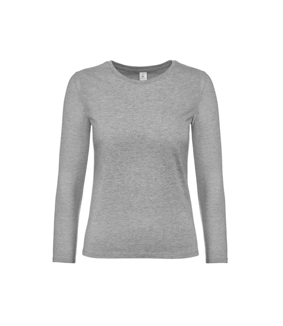 T-shirt Manches Longues #e190 Femme Gris B&C-1