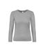 T-shirt Manches Longues #e190 Femme Gris B&C-1