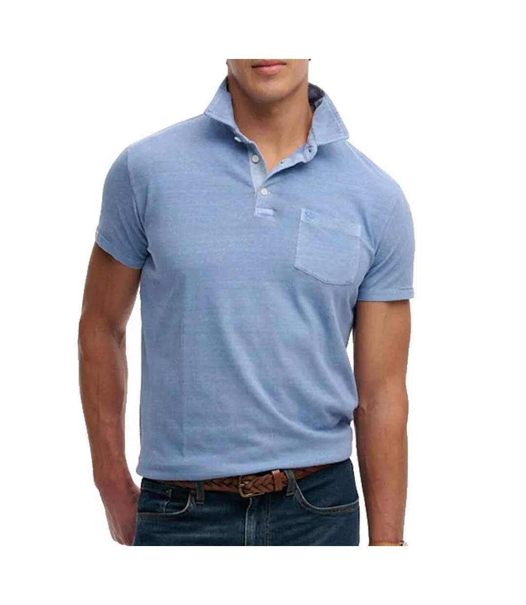 Polo bleu homme superdry classic-1