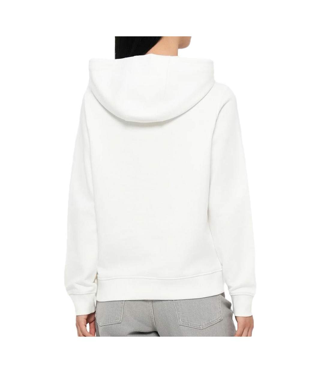 Sweat ecru femme tommy hilfiger logo 2-2