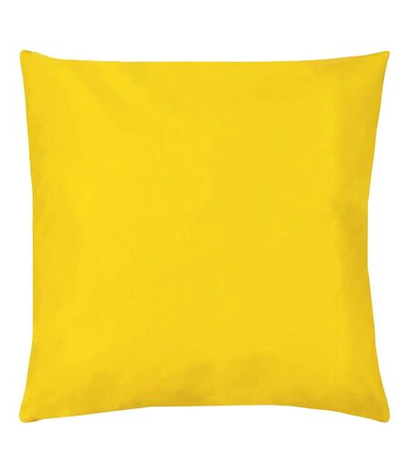 Furn Plain Outdoor Throw Pillow Cover (Yellow) (55cm x 55cm) - UTRV3017