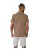 Mens Burnley Short-sleeved Shirt Taupe Threadbare-3