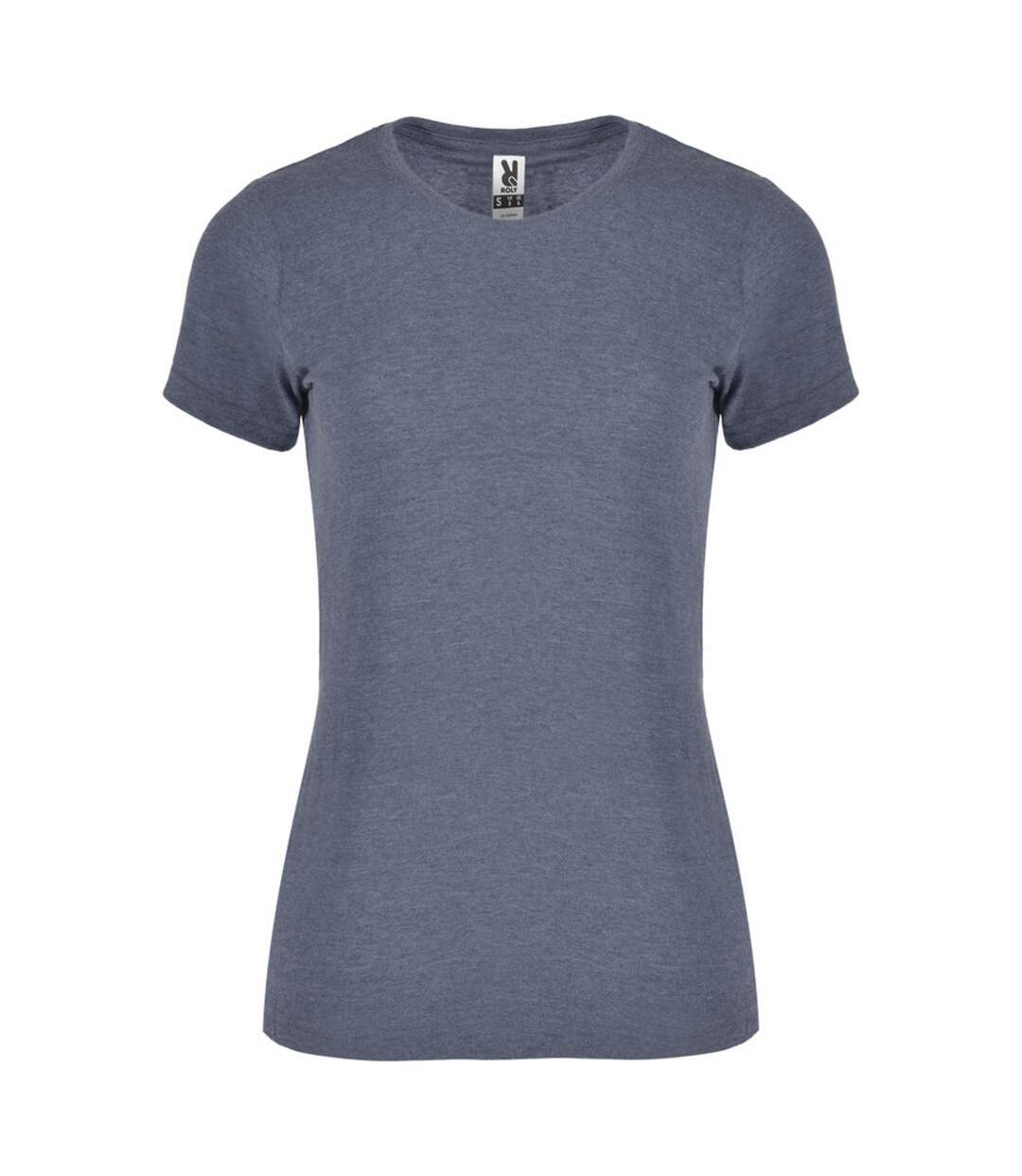 T-shirt fox femme bleu denim Roly-1