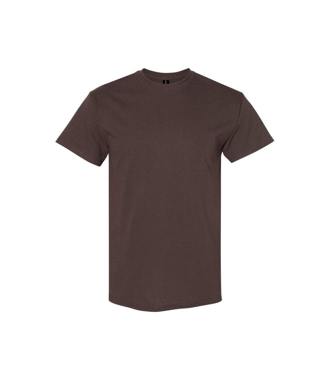 Mens Heavy Cotton T-shirt Dark Chocolate Gildan-1