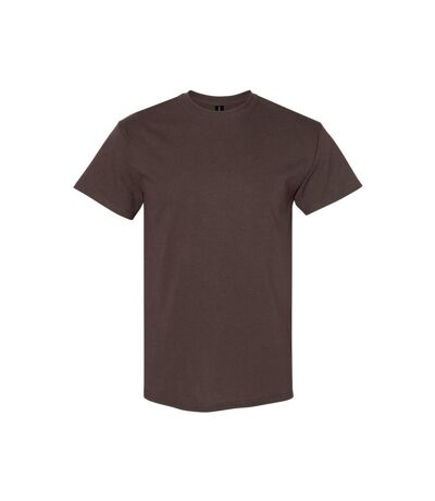 Mens Heavy Cotton T-shirt Dark Chocolate Gildan