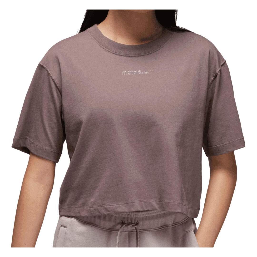 T-shirt Marron Femme Nike Boxy - L-1