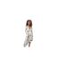 Robe Portefeuille Motif/style Floral Femme Beige Gris AX Paris-1