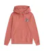 Womens/ladies Maya Padstow Hoodie Pink Animal-1