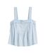 Womens/ladies Square Neck Camisole Beautiful Blue Levis-2