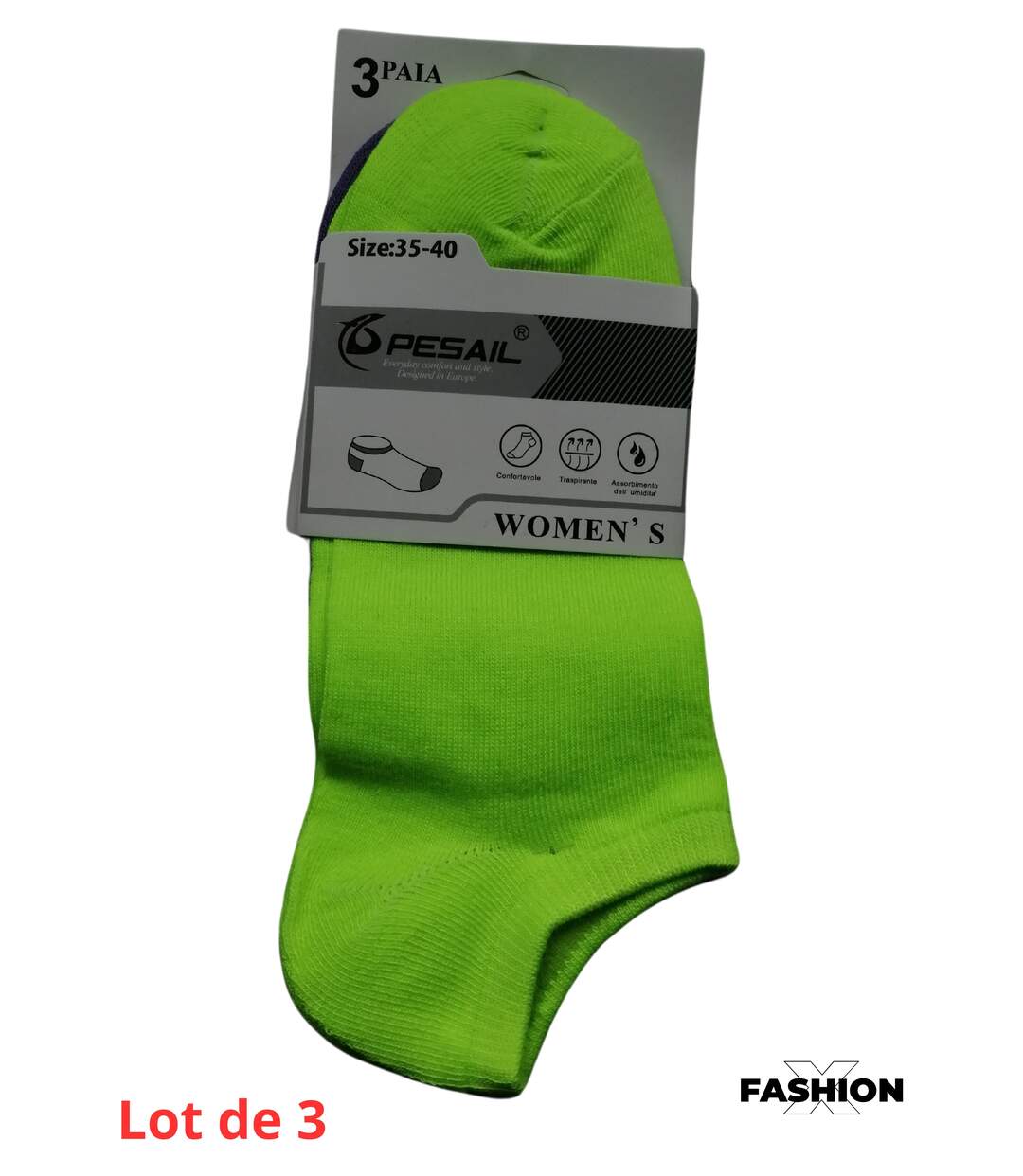 Chaussettes Fashion Pour Femmes fantaisies - Lots de 3 Coloris suivant arrivage-4