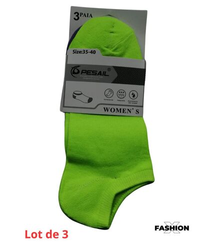 Chaussettes Fashion Pour Femmes fantaisies - Lots de 3 Coloris suivant arrivage