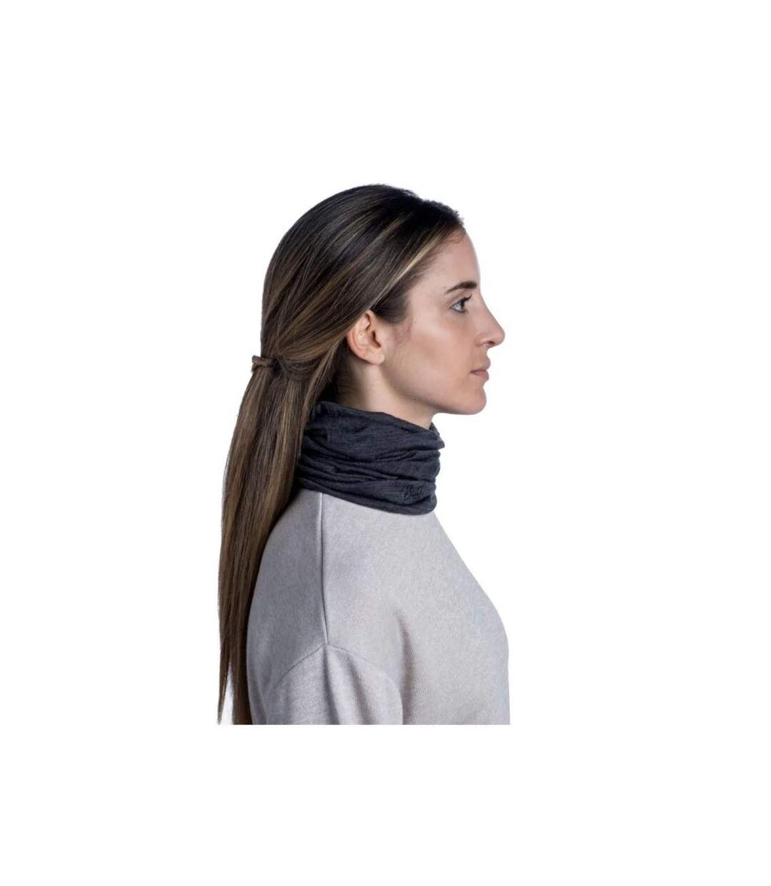 Snood Adulte Taille Unique Gris Foncé Buff-3