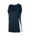Mens Team V Neck Basketball Jersey Obsidian Blue White Nike-3