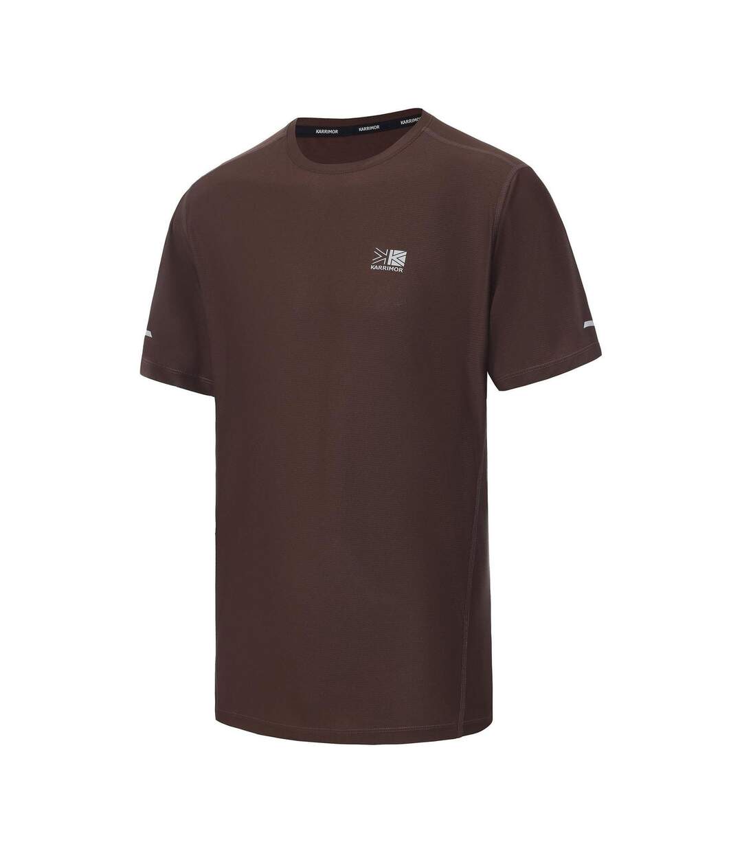 Mens Running T-shirt Chocolate Brown Karrimor-2