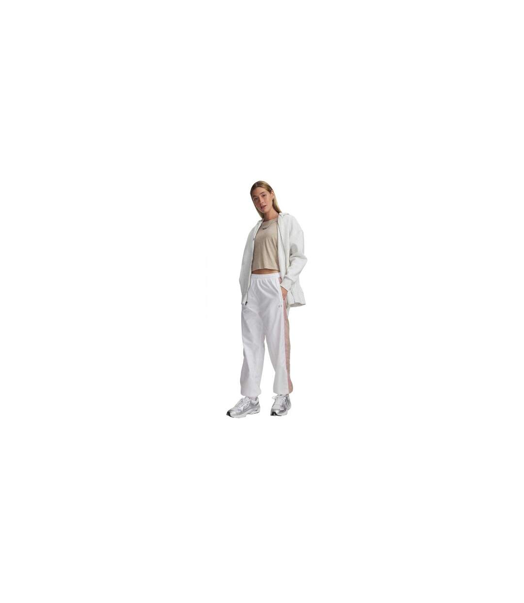 Womens/ladies Icon Tracksuit Bottoms White Under Armour-1