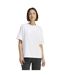 T-shirt Motif/style 3 Rayures Essentials Femme Blanc Rose Adidas-2