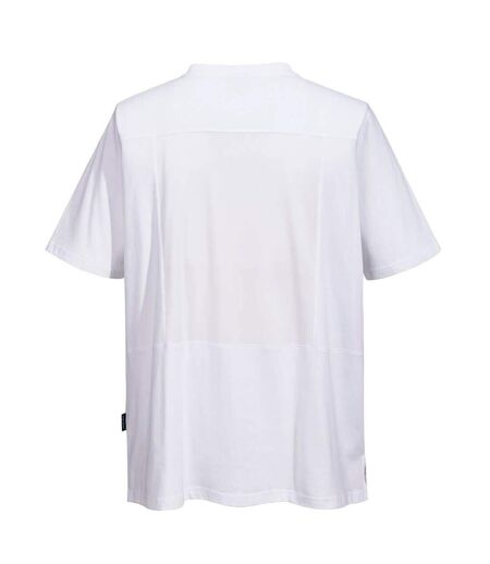 Unisex Adult Pro Cotton Meshair Short-sleeved T-shirt White Portwest