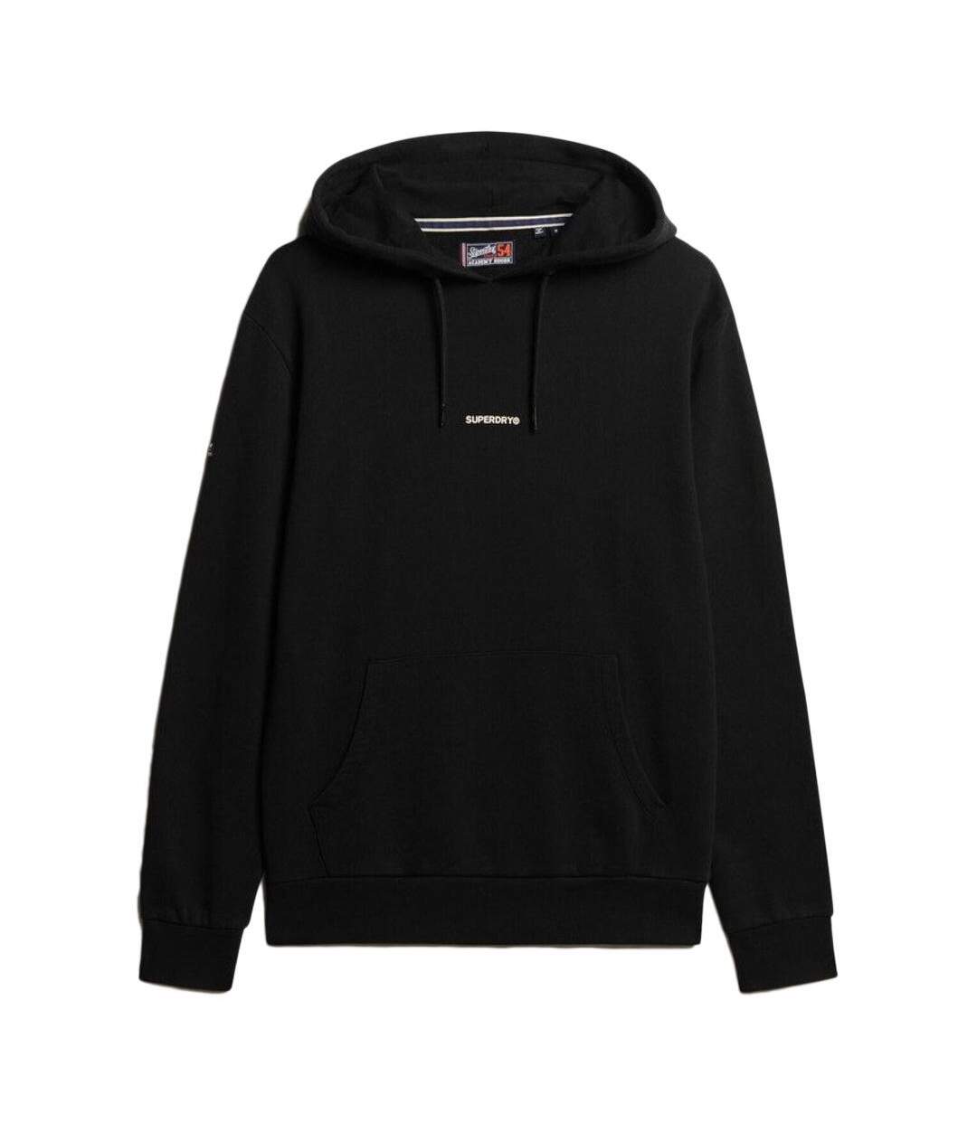 Sweat à capuche noir homme superdry plain hood - xxl-1