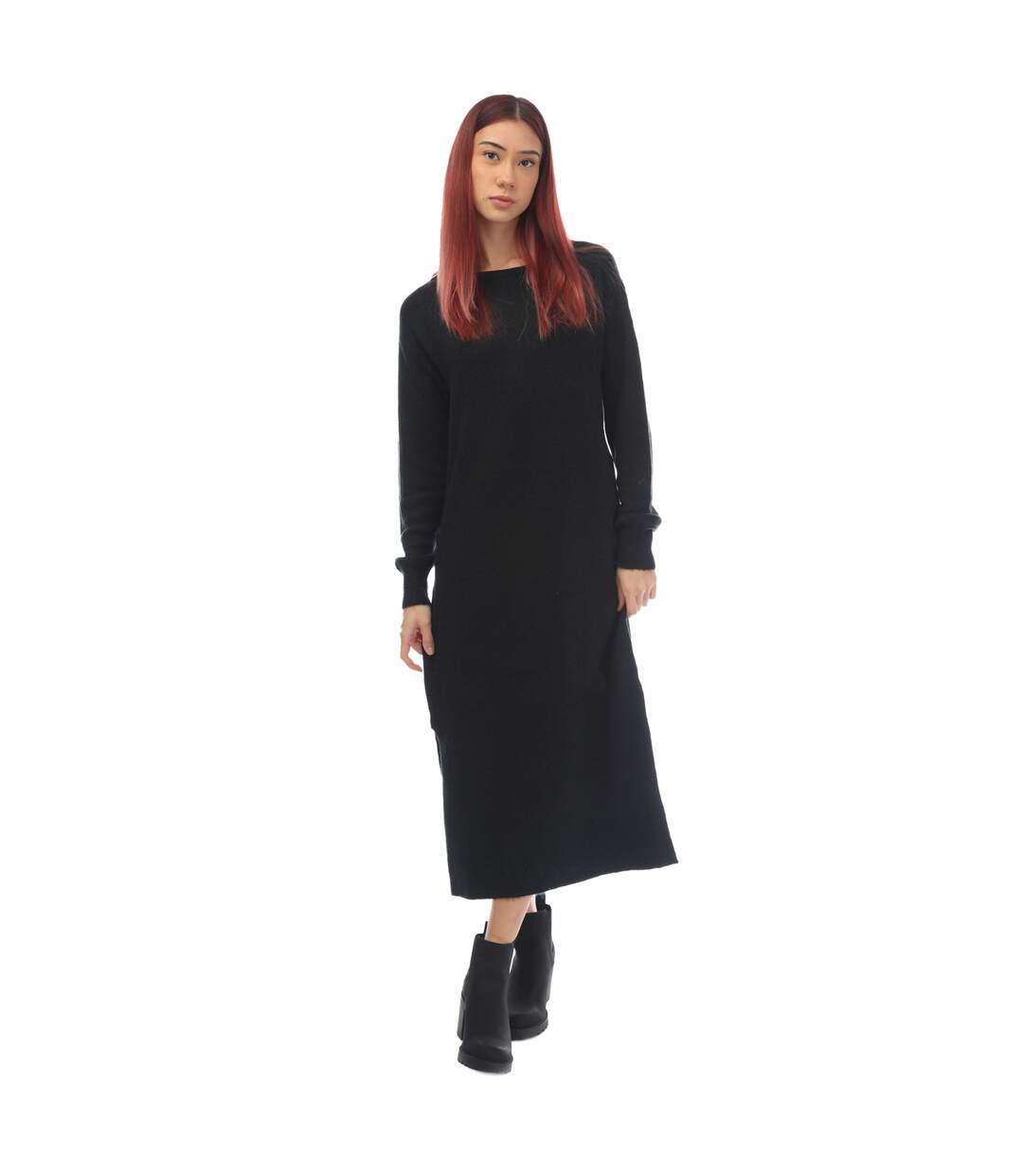 Womens/ladies lefile midi dress black Vero Moda-1