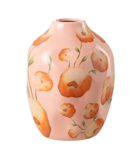 Vase Déco Poterie Bloem 21cm Saumon