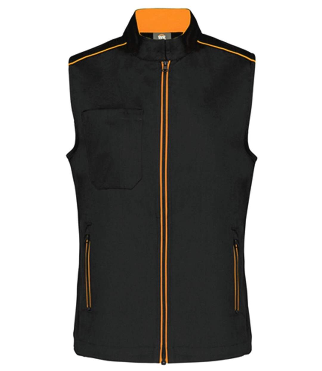 Gilet sans manches DayToDay - Femme - WK6149 - noir et orange