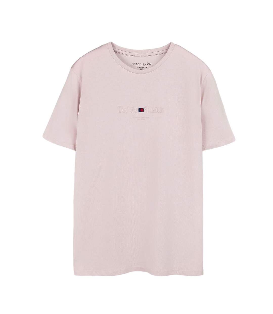 T-Shirt rose clair homme teddy smith jim-1
