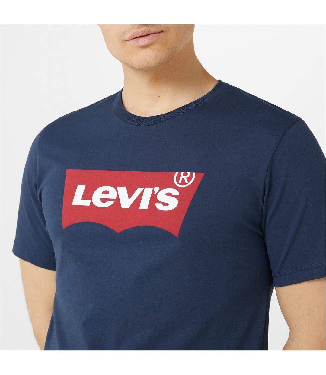 T-shirt Motif/style Aile De Chauve-souris Et Logo Homme Bleu Marine Levis-4