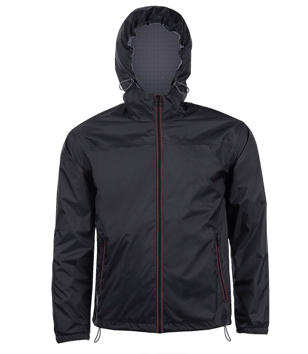 Veste coupe-vent imperméable doublé 01171 - noir - unisexe